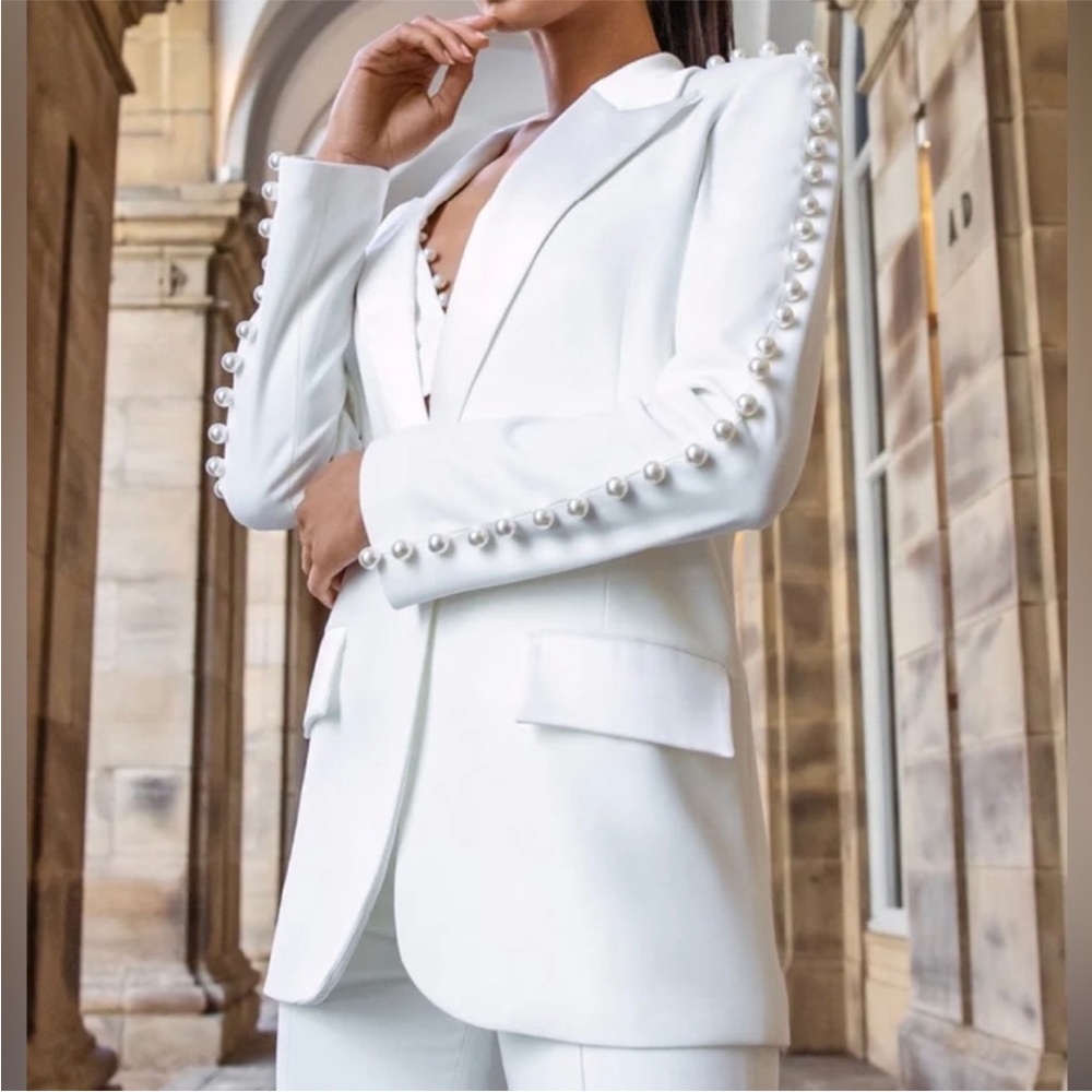 Charolette White Blazer